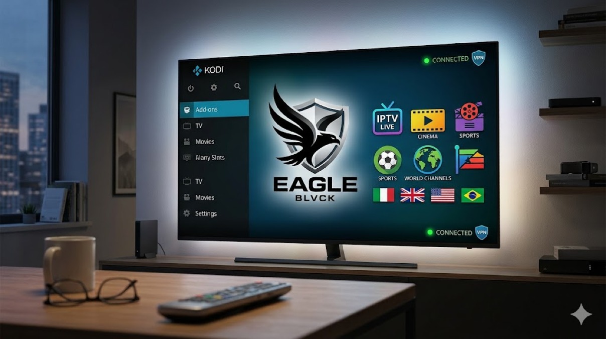 Eagle Blvck Kodi Add-on: IPTV e Cinema Gratis nel 2026 - 