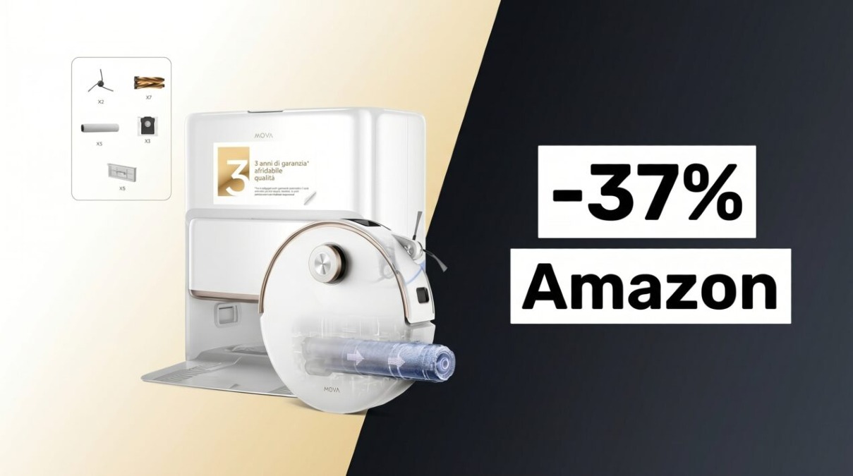 MOVA Z60 Ultra Roller: compri il robot e la scopa è GRATIS - 