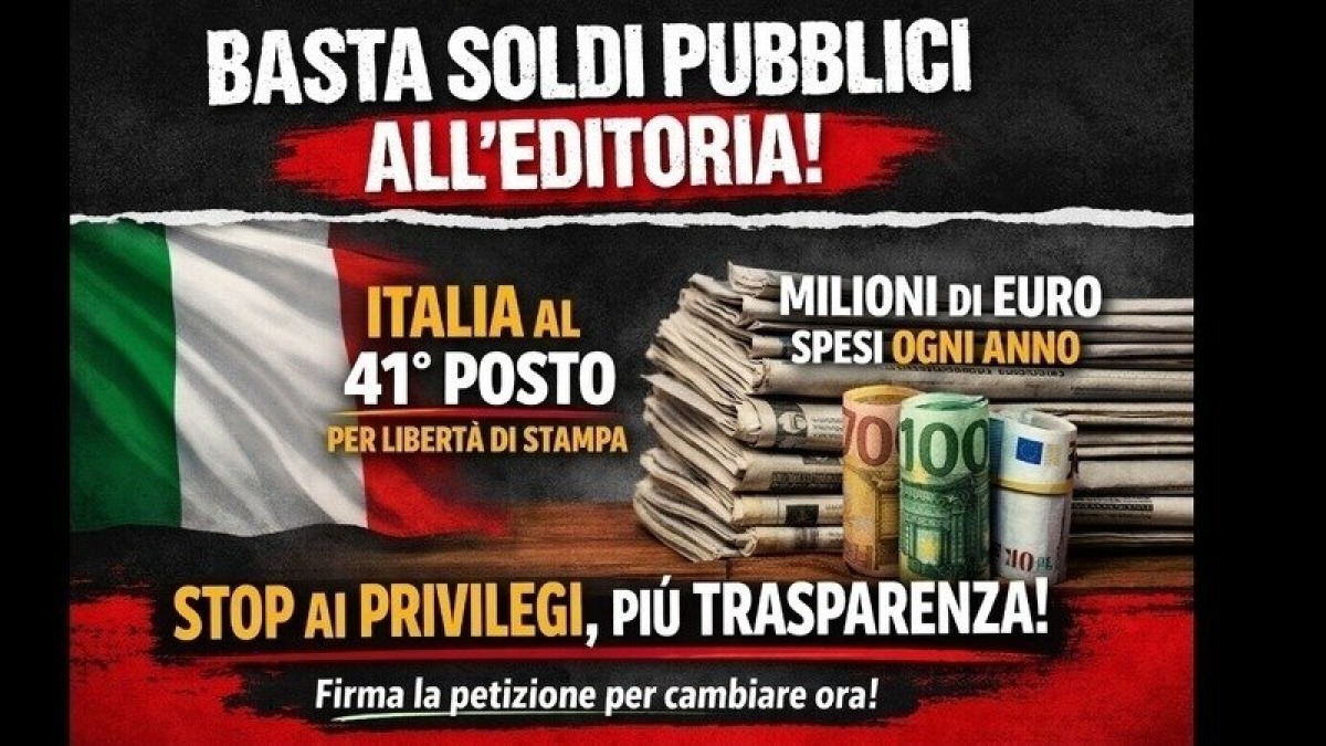 Referendum contro i fondi pubblici ai giornali: firma ora - 