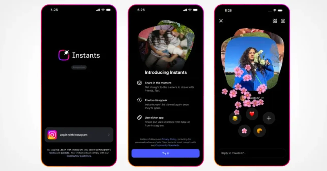 La nuova app Instants di Instagram è disponibile in Italia - 