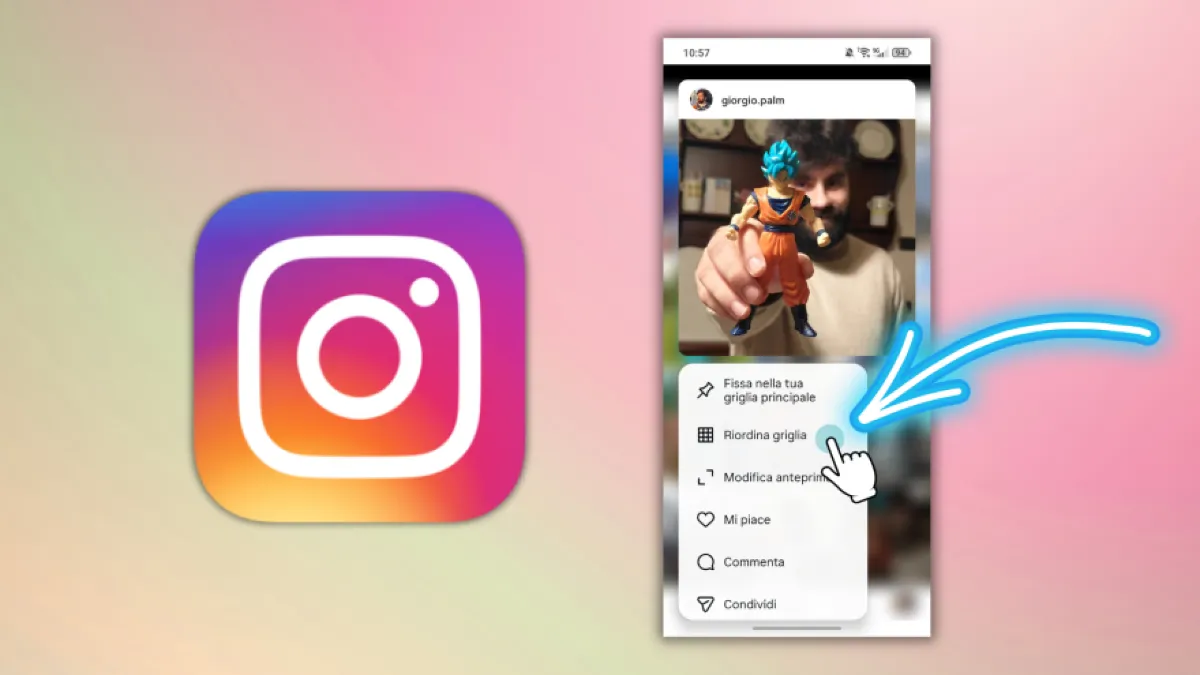 Instagram: come riordinare la griglia del profilo e i post - 