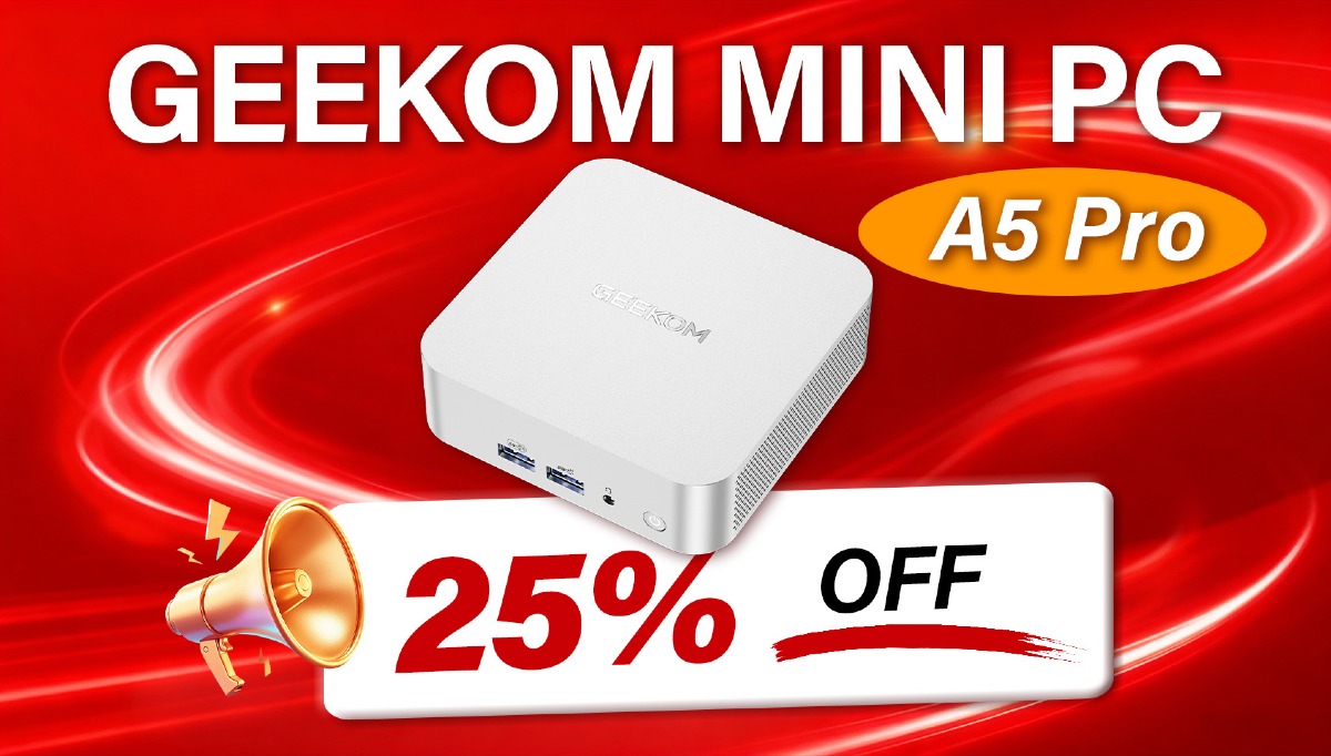 GEEKOM A5 Pro Mini PC AMD 7000: -25% prima del Prime Day - 