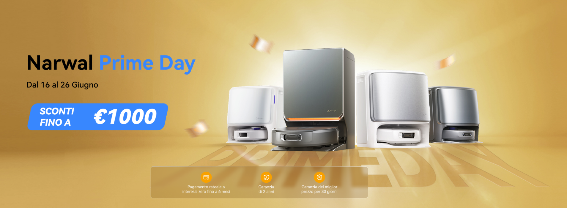 Migliori Offerte Narwal Prime Day 2026: sconti fino a 820€ - 