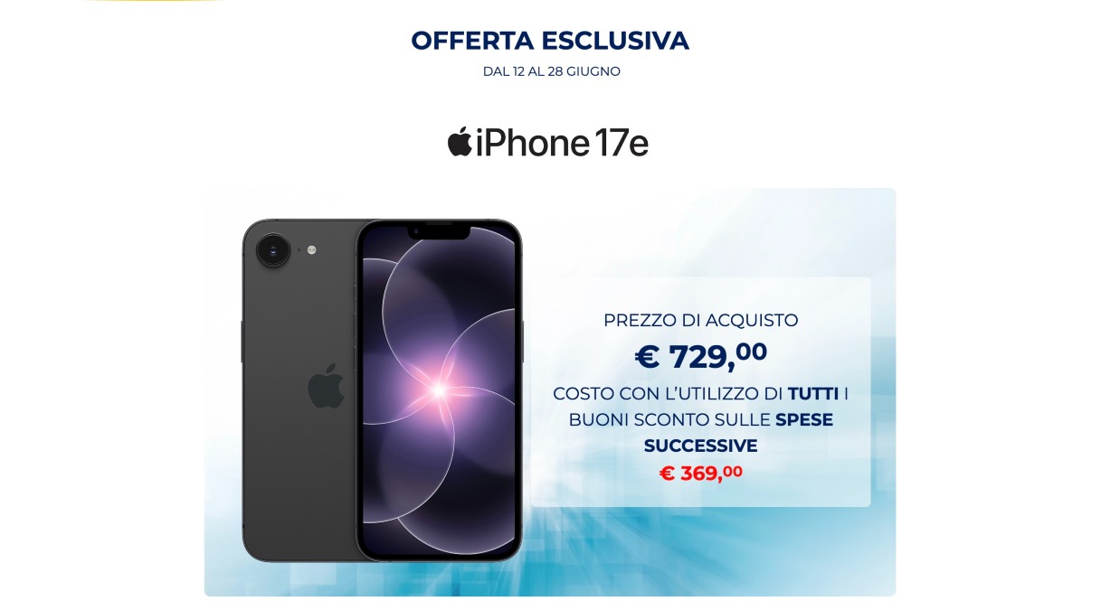 iPhone 17e a 369€ da Esselunga: come funziona la promo - 