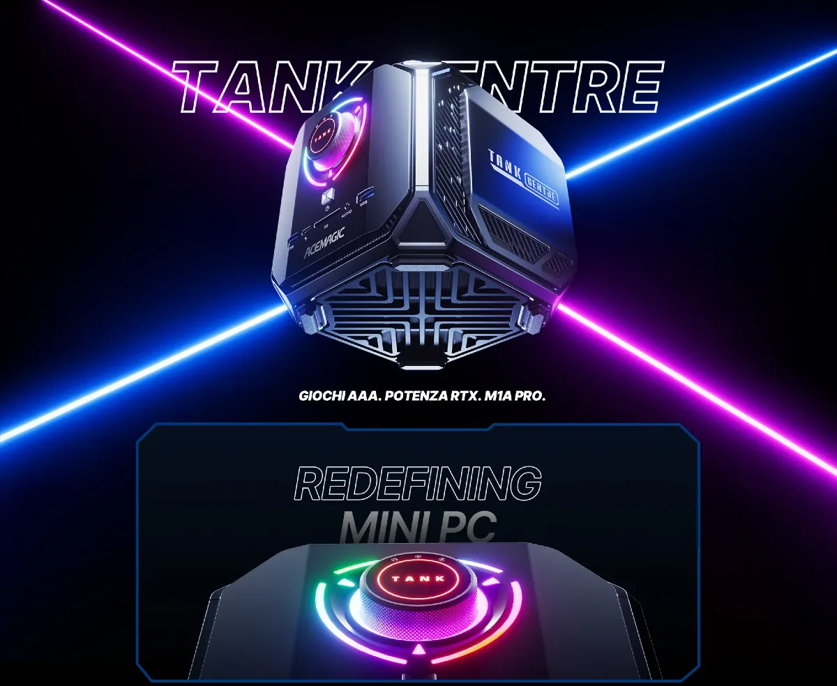 ACEMAGIC M1A PRO con RTX 5060 desktop: mini PC potente - 
