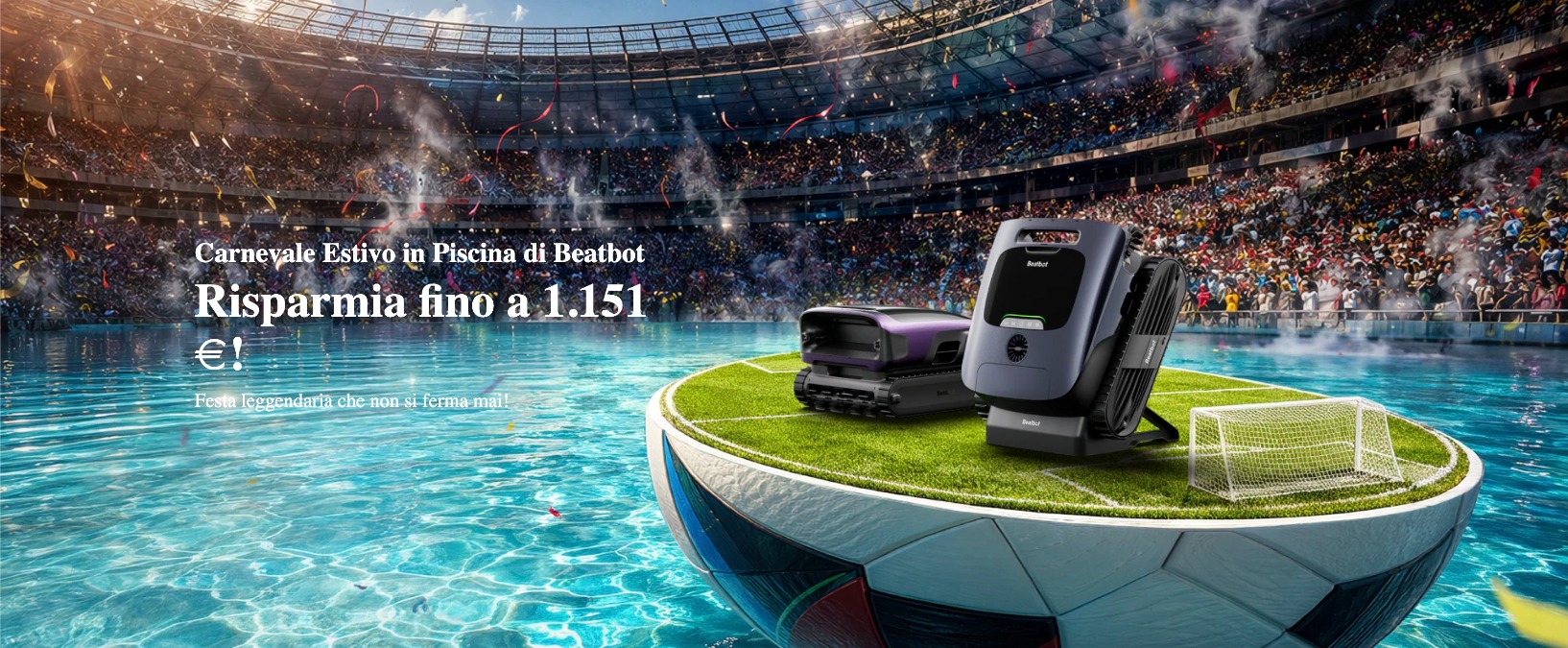Beatbot: robot piscina in offerta fino a 1.151 euro a luglio - 