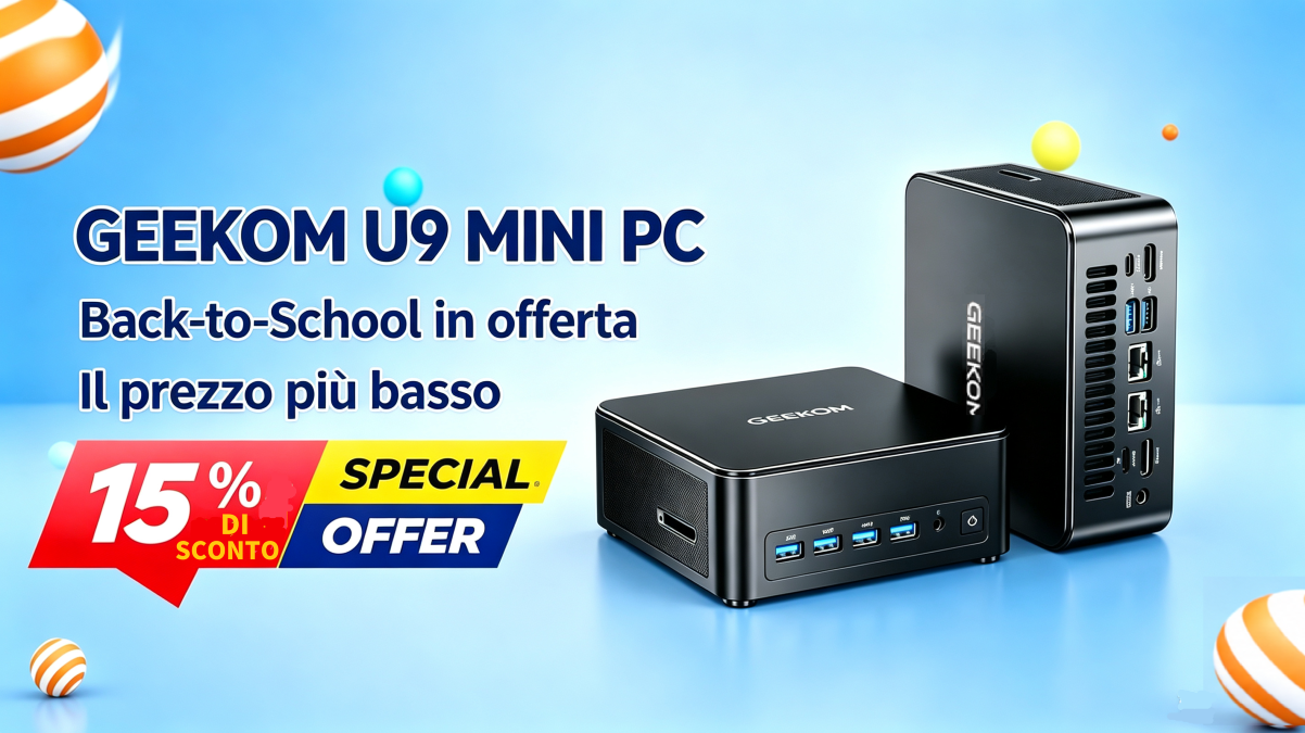 GEEKOM IT13 MAX Mini PC in offerta: sconto 15%, sotto 680€ - 