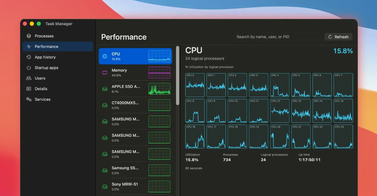 Il Task Manager di Windows arriva su Mac: ecco Task Manager OG - 