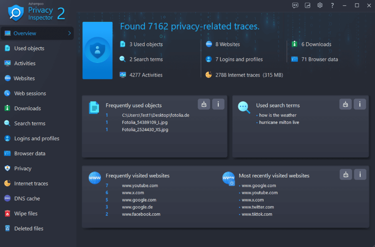 Scarica Ashampoo Privacy Inspector 2 GRATIS per sempre - 