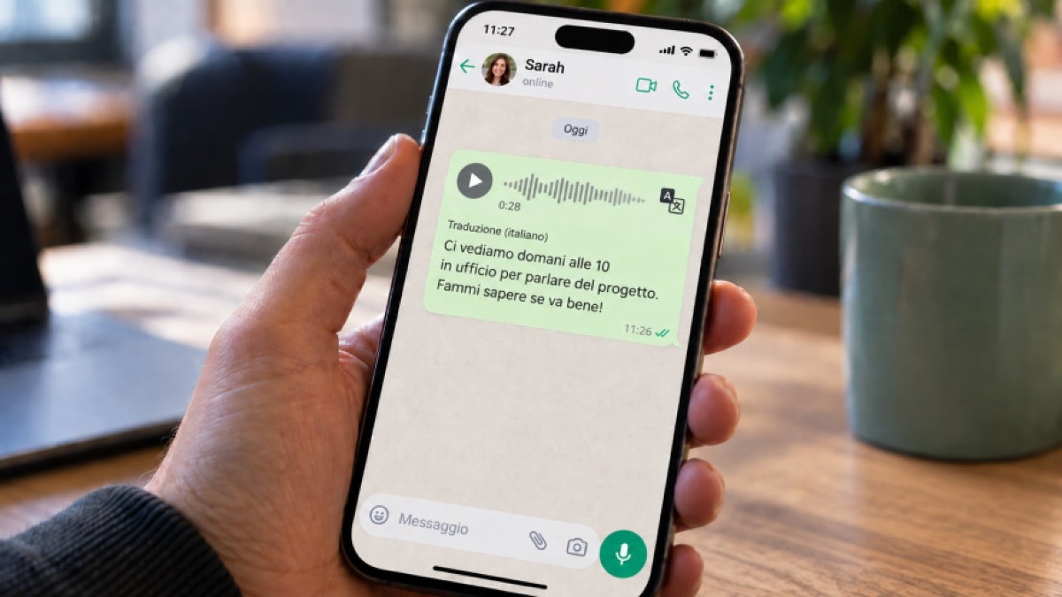 WhatsApp: arriva finalmente la trascrizione dei vocali italiani - 
