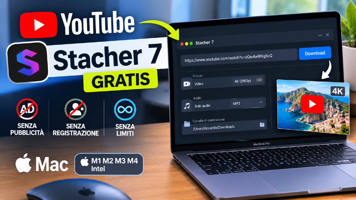 Scaricare video YouTube su Mac gratis in 4K e MP3: Stacher 7 - 