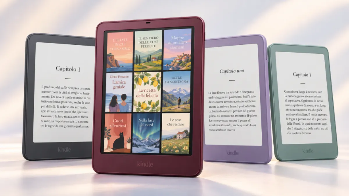 Nuovi Amazon Kindle: arrivano Colorsoft a colori e Paperwhite - 