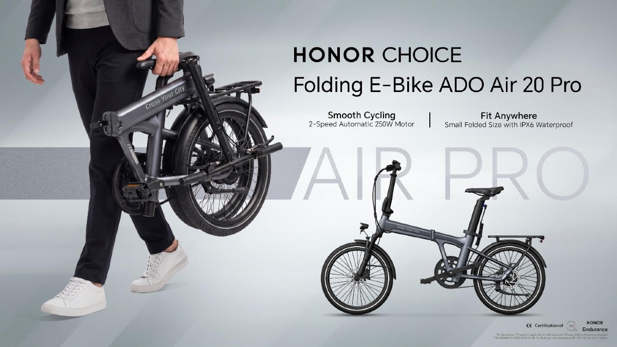 HONOR CHOICE ADO Air 20 Pro: e-bike pieghevole automatica - 
