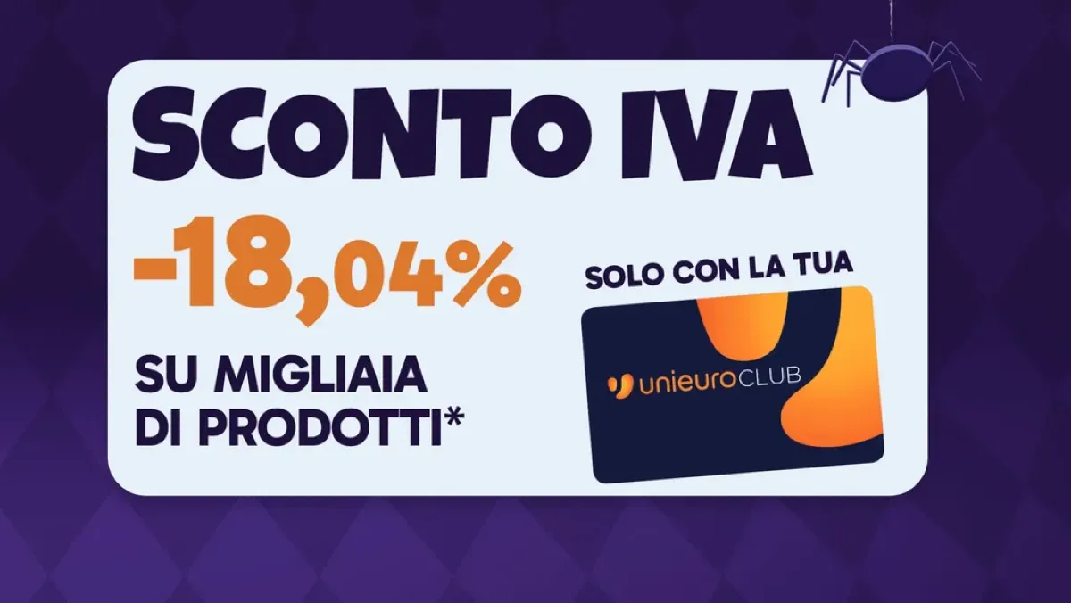 Unieuro Sconto IVA Halloween: le offerte fino al 3 novembre - 